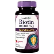 Biotin Fast Dissolve 10000 mcg – okus jagode, 60 tablet
