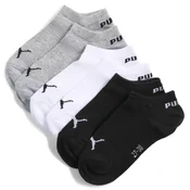 PUMA Sneaker Socks Youth (3-pack), Age, Grey/White/Black, 27-30