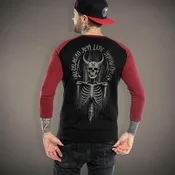 Hardcore majica moška - HORNED GRAY - HYRAW - 261LS01