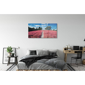 tulup.si Stenska plošča za kuhinjo Field gozdne vresovke 140x70 cm
