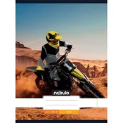 Nebulo: Speta gladka zvezek s motivom motokrosa 80-32 A/4