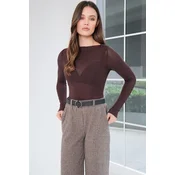 Trend Alacati Stili Ženska bluza Alc-X14794, Braon