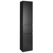 ALTAIR Visoka omara s košem za perilo 40x184x31cm, črna mat, desna - Črna - 40x184x31 cm - Aqualine - ALTAIR - 24 - MDF/laminat - Lepilo - Drugo - Nepravilen - 400 - 1840 - 400 - 14