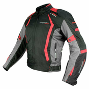 Cappa Racing Moto jakna AREZZO tekstil črno/rdeča XL