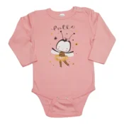 KIKO CLUB Bodi za bebe dugih rukava Pcelica, Roze