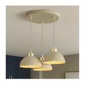 Brilagi - Luster na sajli 3xE27/60W/230V bež/zlatan