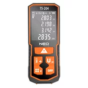 Laserski daljinomer, domet 60 m, IP54 75-204