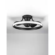 BREVIA CRNI STROPNI VENTILATOR SA LED SVJETILJKOM 35W IP20 300K NL9952380