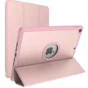 Overboard Ovitek za iPad 10,2 2021/2020/2019 (9./8./7. generacija), trojno zložljiv z držalom za pisalo, roza zlata barva