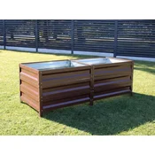 Polimerna visoka greda – 60 cm RJAVA