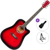 Pasadena PDC-10 Standard SET Red Burst Akusticna gitara