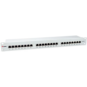 EQUIP 24-Port Cat.6 Shielded Patch Panel Light Grey 326325