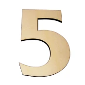 Opisna številka hiše IZDELEK št. 5 iz lesa.