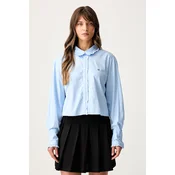 Tommy Jeans Srajca DW0DW22767 Svetlo modra Relaxed Fit