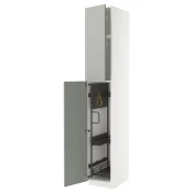 METOD Visoki element-ostava, bela/Havstorp svetlosiva, 40x60x240 cm