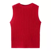 MANGO Top z naramnicami SITO  rdeča