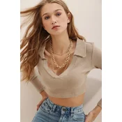 Trend Alacati Stili Ženska bluza Alc-X7322, Bež
