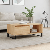 shumee Klubska mizica sonoma hrast 90x50x36,5 cm inženirski les