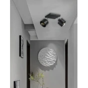 master LED Svetilka 2xE27 za LED IP20 ELZA črna