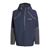 ADIDAS TERREX Zunanja jakna Nat Geo mornarska/temno siva