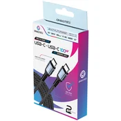 Oniverse USB-C® na USB-C® kabel za hitro polnjenje z močjo 100 W - 2 m, črn (PS5)