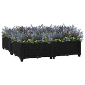 Vidaxl Visoka greda 80x80x23 cm polipropilen