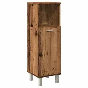 Vidaxl Kopalniška omarica starinski les 30x30x95 cm iverna plošča