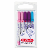 Herlitz črnilni vložek my.pen, blister, sort barve, 5/1