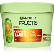 Garnier Maska za suhe in skodrane lase Fructis Keratin Sleek (Maska) 370 ml