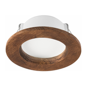 LED ugradna svetiljka WOODY SPOT LED/5,5W/230V 4000K trešnja, precnik 10 cm
