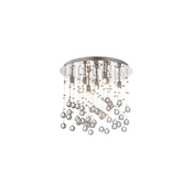 Ideal Lux-LED Kristalna stropna svetilka MOONLIGHT 8xG9/3W/230V pr. 40 cm sijajni krom
