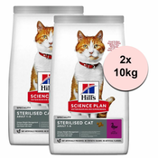 Hills Science Plan Feline Sterilised Cat Adult Duck 2x10 kg