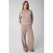 Guess Hlače iz tkanine 183095 Bež Slim Fit
