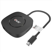 Club 3D MST Hub - CSV-1550 (3.2 USB-C Gen 1 na 3x Displayport, Alternate Mode, 4K60Hz, HDR)