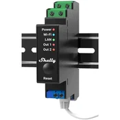 Shelly Shelly Pro 2PM WiFi/LAN 2-kanalni rele za DIN letev