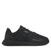 BOSS za moške. 50536481 Čevlji Titanium Runn black (41), Črna, Ravna stran, Čipke, Šport