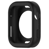 slomart Ohišje iz silikona za Apple Watch 42 mm (Serija 1/2/3) - črno