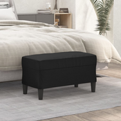 vidaXL Klop črna 70x35x41 cm umetno usnje