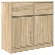 Vidaxl Komoda s predalom sonoma hrast 80x34x76 cm inženirski les