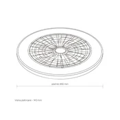 LED plafonjera sa ventilatorom