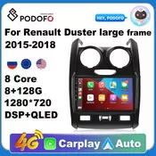 Podofo Car Radio For Renault Duster 2015-2018 2 din Car Multimedia Video Player Navigation GPS Android dvd No 2din Car Stereo