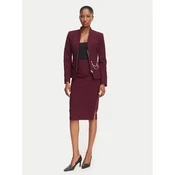 Rinascimento Ravno krilo CFC0130146003 Bordo rdeča Slim Fit