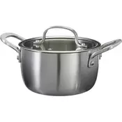 SIAKI enolončnica KO-C85000390 nerjaveče jeklo 16 cm s pokrovom