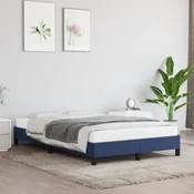 shumee vidaXL Posteljni okvir brez vzmetnice moder 120x200 cm blago