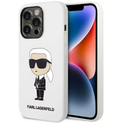 Karl Lagerfeld iPhone 14 Pro Max 6,7 hardcase white Silicone Ikonik (KLHCP14XSNIKBCH)
