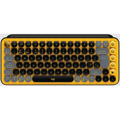 Tipkovnica LOGITECH POP Keys Mechanical w/ emoji key - Blast Yellow