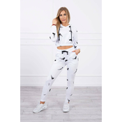 Set with printed white pistols