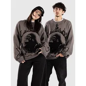 XLARGE Ring Of Fire Knit moški pulover charcoal