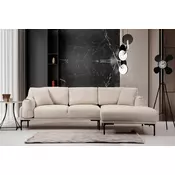 Atelier del Sofa Ugaona garnitura Leo 90x65x255cm Krem