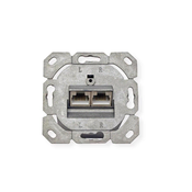 Secomp Value Cat6A/Cl.EA Flush WallMount Jack STP horizontalni beli